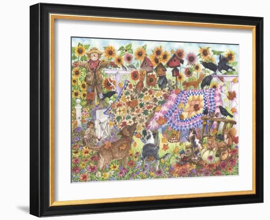 Autumn Quilts-Wendy Edelson-Framed Giclee Print