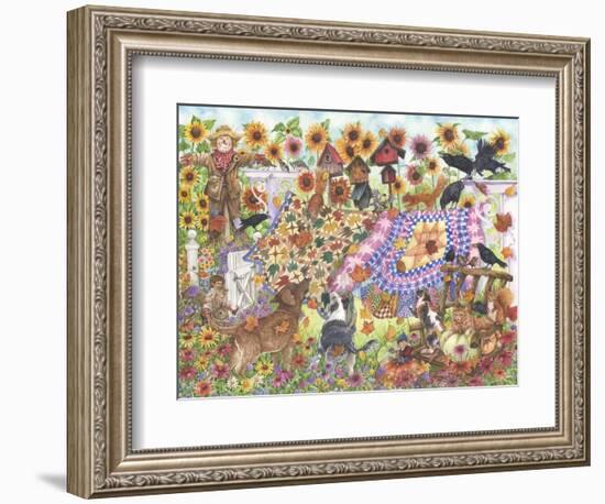 Autumn Quilts-Wendy Edelson-Framed Giclee Print