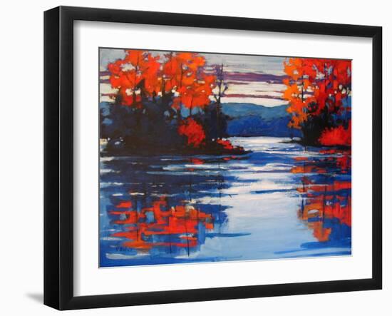 Autumn Reflections II-Patty Baker-Framed Art Print