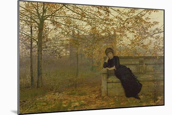 Autumn Regrets, 1882-John Atkinson Grimshaw-Mounted Giclee Print