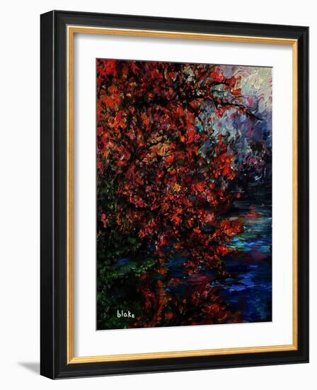 Autumn River, C.2021 (Acrylic on Canvas)-Blake Munch-Framed Giclee Print