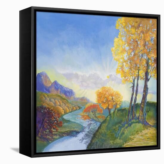 Autumn River-Judy Mastrangelo-Framed Premier Image Canvas