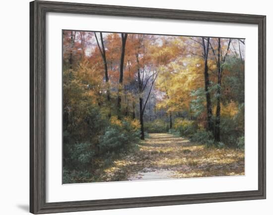 Autumn Road-Diane Romanello-Framed Art Print