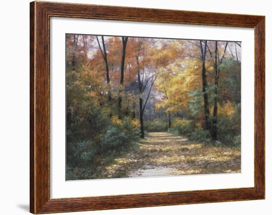 Autumn Road-Diane Romanello-Framed Art Print