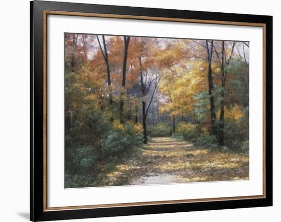 Autumn Road-Diane Romanello-Framed Art Print