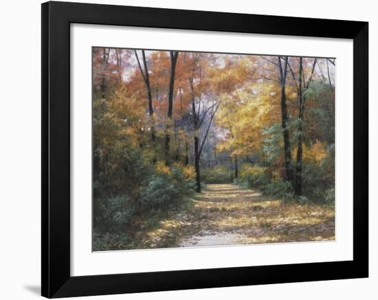 Autumn Road-Diane Romanello-Framed Art Print