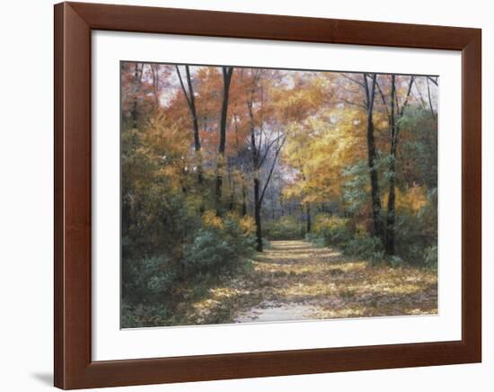 Autumn Road-Diane Romanello-Framed Art Print