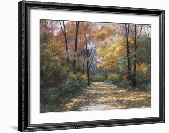 Autumn Road-Diane Romanello-Framed Art Print