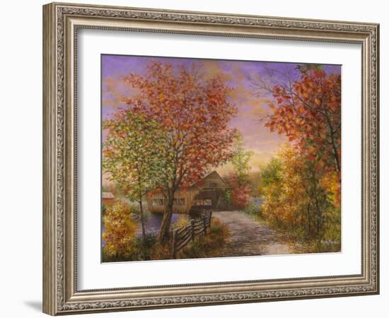 Autumn's Color of Fashion-Nicky Boehme-Framed Giclee Print