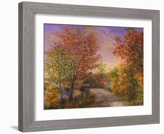 Autumn's Color of Fashion-Nicky Boehme-Framed Giclee Print