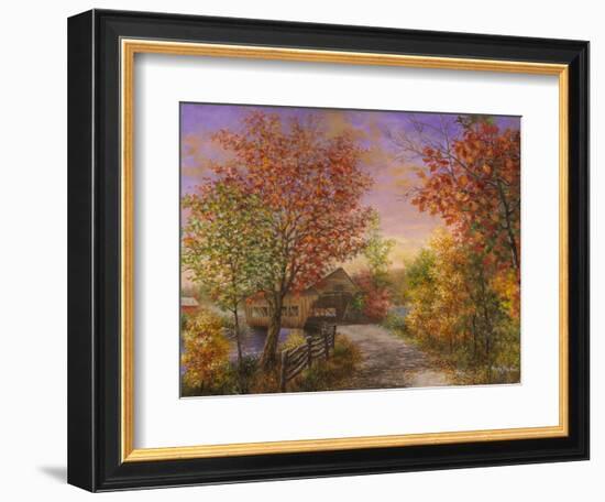 Autumn's Color of Fashion-Nicky Boehme-Framed Giclee Print