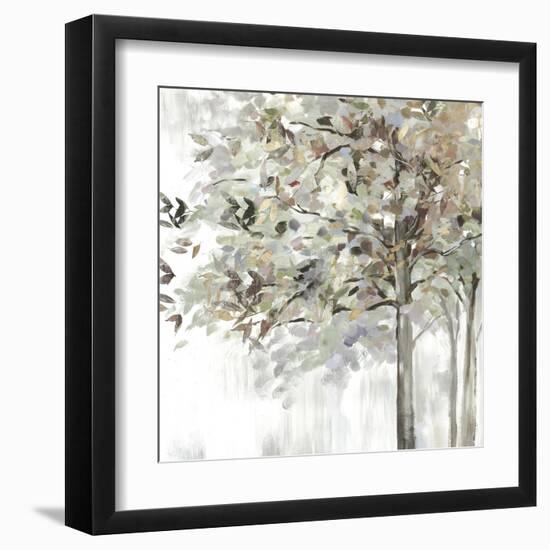 Autumn’s Leaves Neutral-Allison Pearce-Framed Art Print