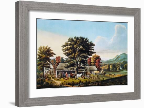 Autumn Scene, 1866-Currier & Ives-Framed Giclee Print