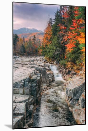 Autumn Scene at Rocky Gorge, White Mountains, New Hampshire-Vincent James-Mounted Photographic Print