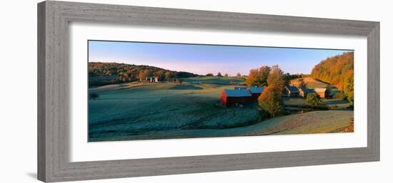 Autumn Scene of Vermont Farm-null-Framed Photographic Print