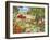 Autumn Scene with Dogs and Animals-MAKIKO-Framed Giclee Print