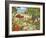 Autumn Scene with Dogs and Animals-MAKIKO-Framed Giclee Print