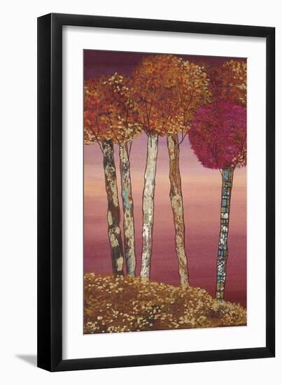 Autumn Spice Equinox Panel 1-Colleen Sarah-Framed Art Print