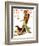 "Autumn Stroll" Saturday Evening Post Cover, November 16,1935-Norman Rockwell-Framed Giclee Print