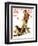 "Autumn Stroll" Saturday Evening Post Cover, November 16,1935-Norman Rockwell-Framed Giclee Print