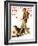 "Autumn Stroll" Saturday Evening Post Cover, November 16,1935-Norman Rockwell-Framed Giclee Print