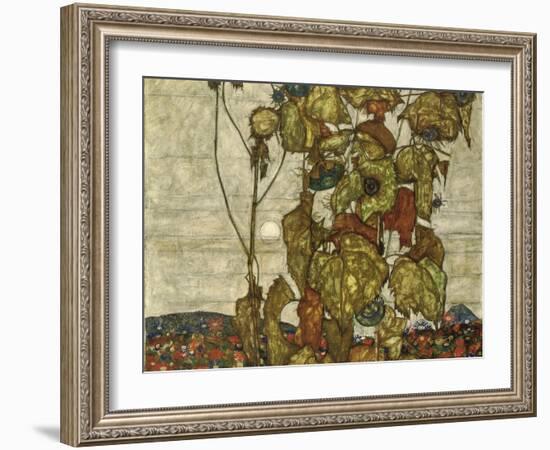 Autumn Sun-Egon Schiele-Framed Giclee Print