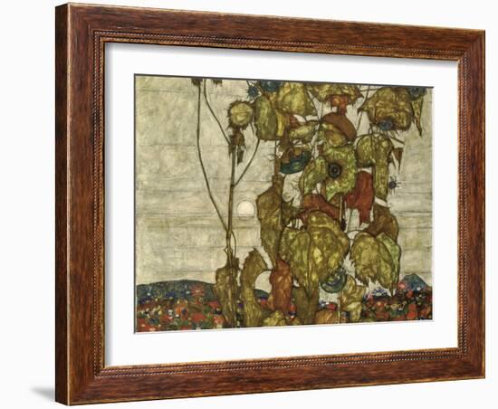 Autumn Sun-Egon Schiele-Framed Giclee Print