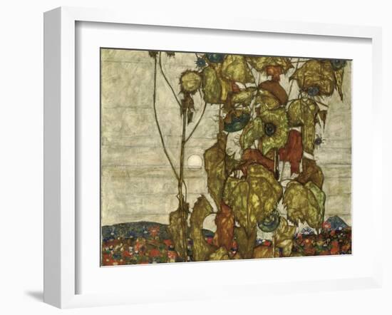 Autumn Sun-Egon Schiele-Framed Giclee Print