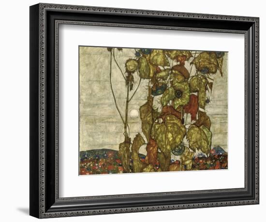 Autumn Sun-Egon Schiele-Framed Giclee Print