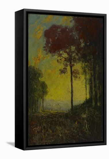 Autumn Sunset, 1908 (Oil on Wood)-Julian Onderdonk-Framed Premier Image Canvas