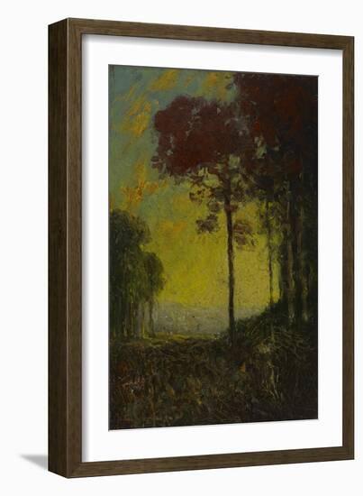 Autumn Sunset, 1908 (Oil on Wood)-Julian Onderdonk-Framed Giclee Print