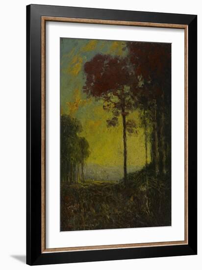 Autumn Sunset, 1908 (Oil on Wood)-Julian Onderdonk-Framed Giclee Print