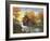 Autumn Sunset at the Old Mill-John Zaccheo-Framed Giclee Print