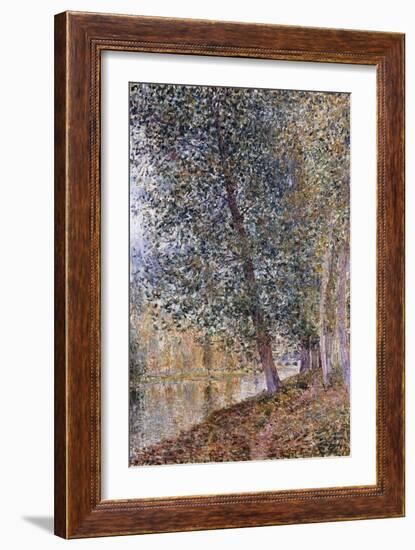 Autumn, the Banks of the Loing; L'Autumne, Bords Du Loing, 1880-Alfred Sisley-Framed Giclee Print