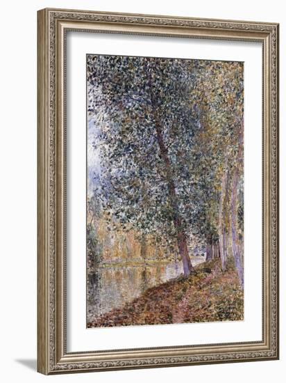 Autumn, the Banks of the Loing-Alfred Sisley-Framed Giclee Print