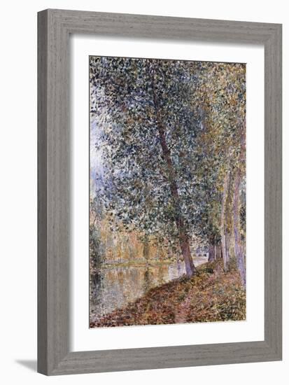 Autumn, the Banks of the Loing-Alfred Sisley-Framed Giclee Print