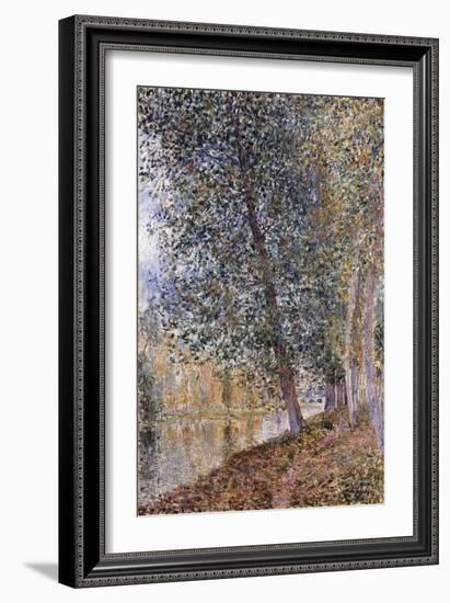 Autumn, the Banks of the Loing-Alfred Sisley-Framed Giclee Print