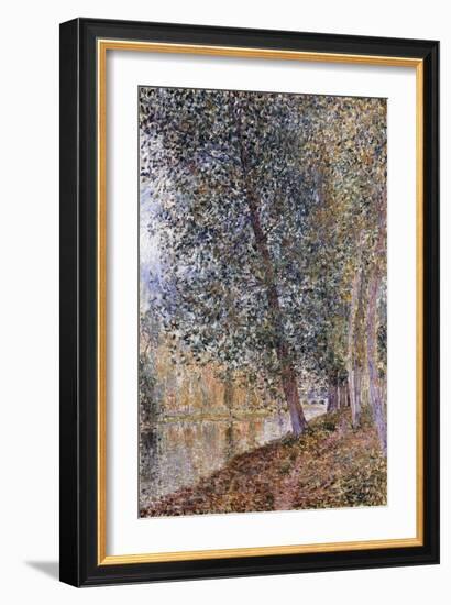 Autumn, the Banks of the Loing-Alfred Sisley-Framed Giclee Print