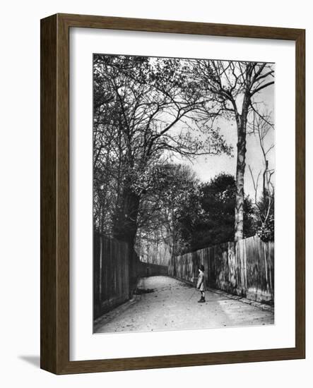 Autumn Time in Holland Walk, London, 1926-1927-McLeish-Framed Giclee Print