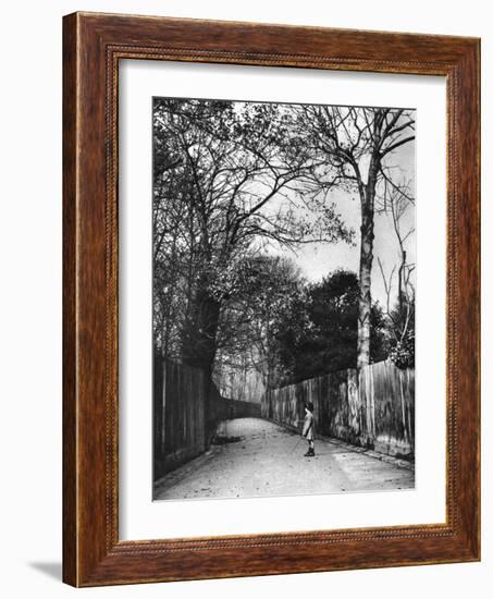 Autumn Time in Holland Walk, London, 1926-1927-McLeish-Framed Giclee Print