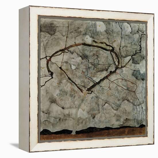 Autumn Tree in Turbulent Air, 1912-Egon Schiele-Framed Premier Image Canvas