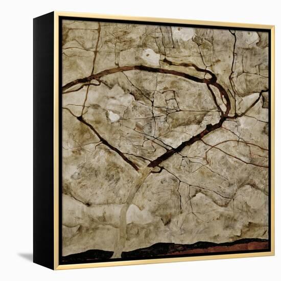 Autumn Tree in Turbulent Air, 1912-Egon Schiele-Framed Premier Image Canvas