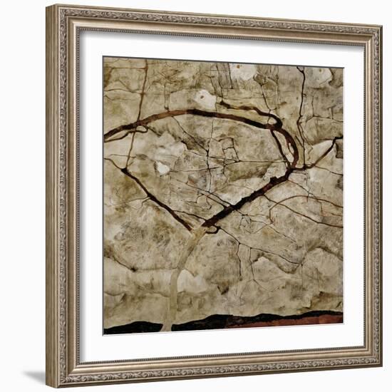 Autumn Tree in Turbulent Air, 1912-Egon Schiele-Framed Giclee Print