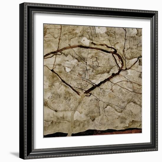 Autumn Tree in Turbulent Air, 1912-Egon Schiele-Framed Giclee Print