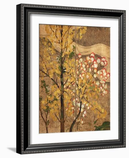 Autumn Tree-Japanese School-Framed Giclee Print