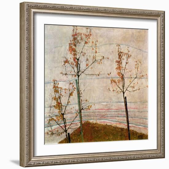 Autumn Trees, 1911-Egon Schiele-Framed Giclee Print