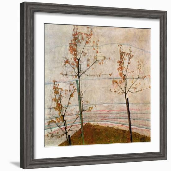 Autumn Trees, 1911-Egon Schiele-Framed Giclee Print