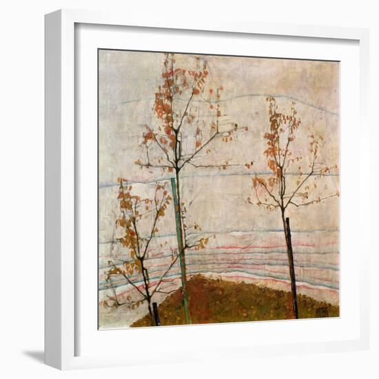 Autumn Trees, 1911-Egon Schiele-Framed Giclee Print