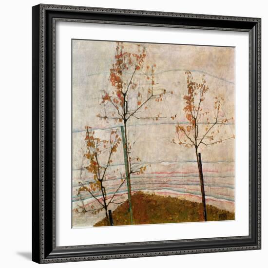 Autumn Trees, 1911-Egon Schiele-Framed Giclee Print