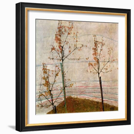 Autumn Trees, 1911-Egon Schiele-Framed Giclee Print